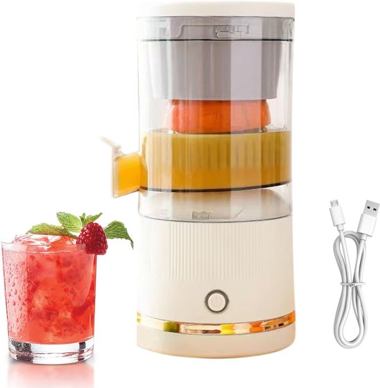 Elektrische Citruspers - Draagbare Sapmaker - Vers Sap Maken - Automatische Sap Scheiding - 119 x 122 x 119 cm