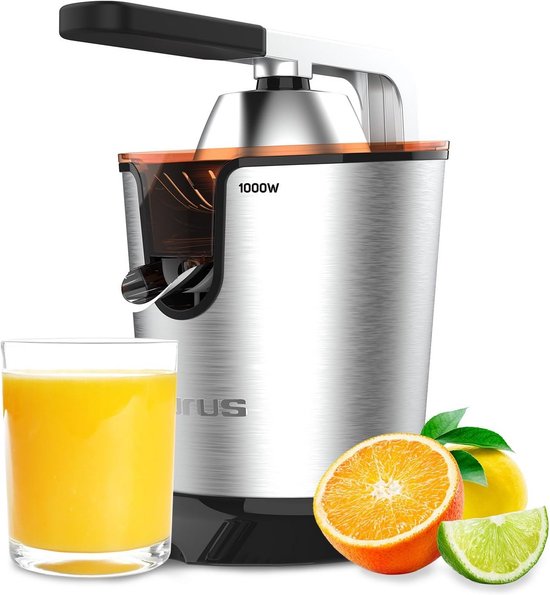 Elektrische Citruspers met Hefboom 1000W - Geschikt voor alle Citrusvruchten met Pulpfilter en Eenvoudige Reiniging