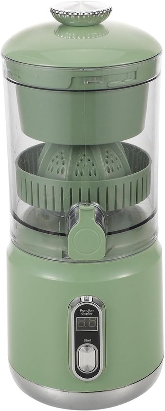 Elektrische Citruspers - Sapcentrifuge - Gezonde Drankjes Maken - Automatische Pulp Scheiding - 600ml Capaciteit - Groen