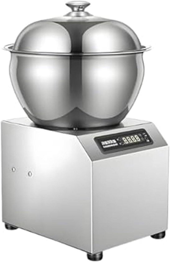 Elektrische Deegmixer - Keukenmixer Broodmixer - Deeg Kneden - Constante Temperatuur Verwarming - 5L Kom - Zilver