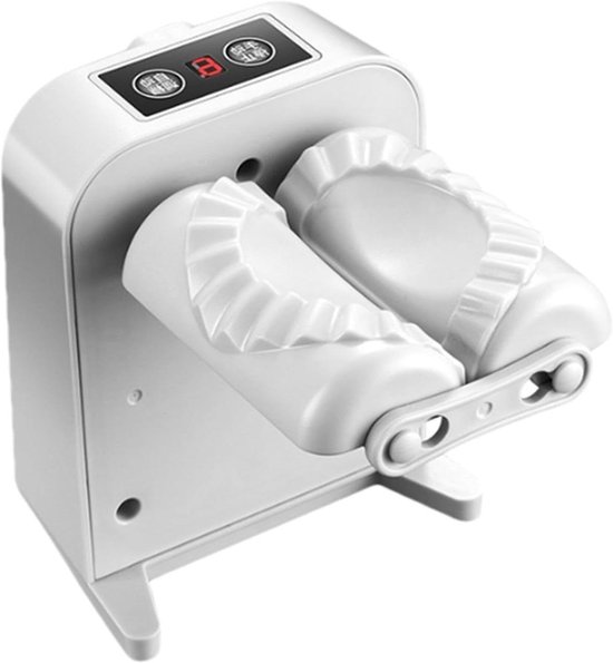 Elektrische Deegpers - Automatische Deegroller - Snel Hapjes Maken - Dubbele Werkingsmodus - 17 cm Lengte - Wit