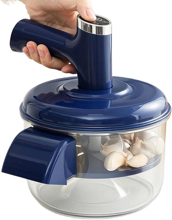Elektrische Druiven Schilmachine - Automatische Peller - Fruit Schillen - Snelle Verwijdering - 20.8L x 20.8W x 25H cm - Blauw