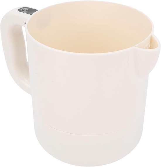 Elektrische Eierklopper - Handmixer Rijstkom - Keukenwerk Vereenvoudigen - Spatvrij Ontwerp - 1000 ml - Wit van Merkloos