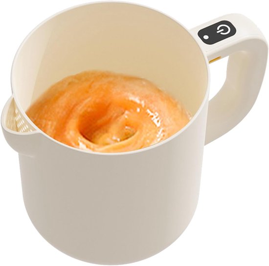 Elektrische Eierklopper - Keukenmixer Garde - Bakken En Mixen - Zelfreinigend Systeem - 1 Liter Capaciteit - Beige