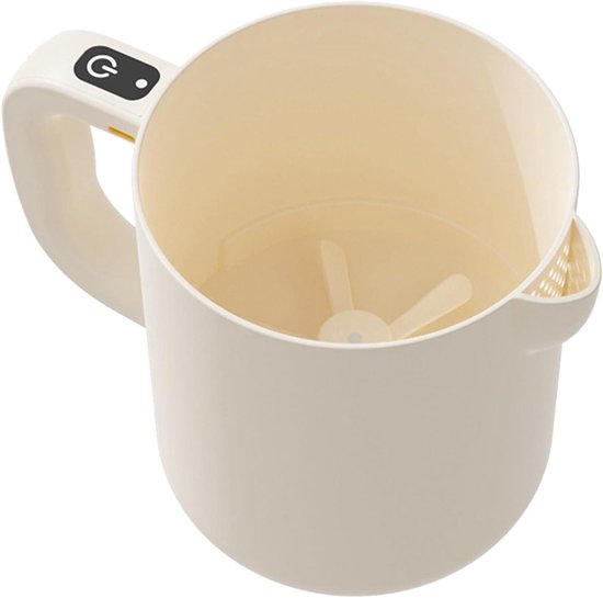 Elektrische Eierklopper - Roomklopper Mixer - Moeiteloos Mixen - Zelfreinigend Mechanisme - 1 Liter Capaciteit - Beige