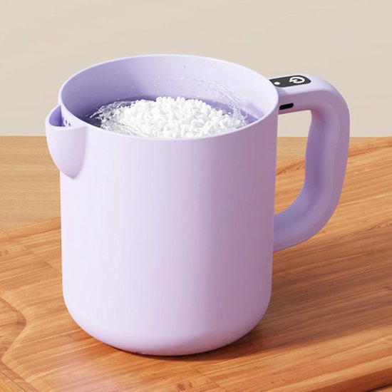 Elektrische Eiklopper - Roomklopper Mixer - Keuken Bakken Thuis - Oplaadbaar Draadloos Ontwerp - 1 Liter Capaciteit - Paars