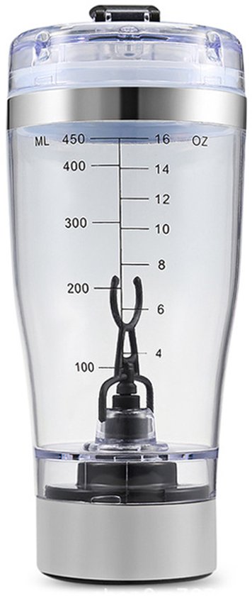 Elektrische eiwitpoedermixer, My Water Bottle, automatische vortex-tornado-mix, afneembare slimme mengbeker van 450 ml. van Merkloos
