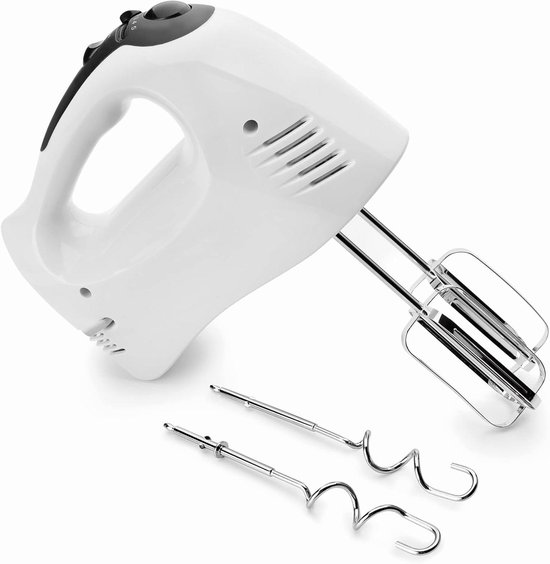 Elektrische Garde - Mixer Klopper - Beslag Maken - Lichtgewicht Krachtig - 2 Liter Capaciteit - Wit
