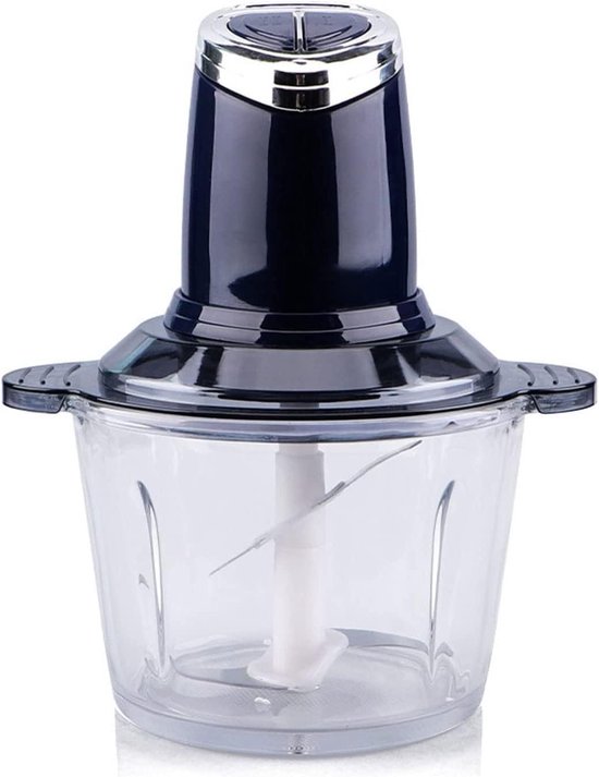 Elektrische Gehaktmolen - Keukenmachine Blender - Snel Ingrediënten Hakken - 4 Roestvrijstalen Messen - 3 Liter Kom - Marineblauw