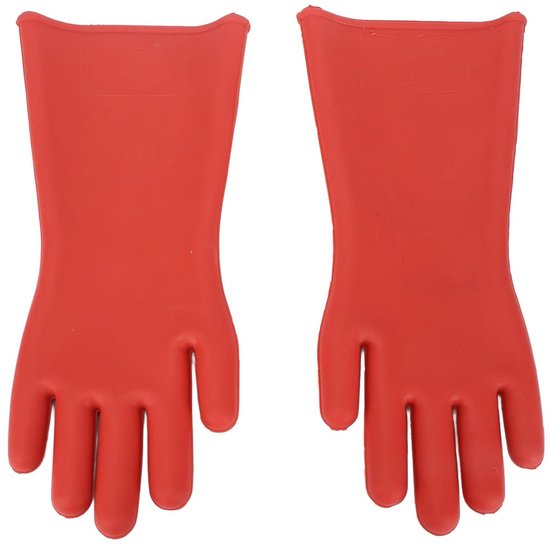 Elektrische Geïsoleerde Handschoenen voor Hoge Spanning, Rubber Klasse 00, Veiligheidsuitrusting voor Elektriciens, 12KV, Bescherming tegen Elektriciteit