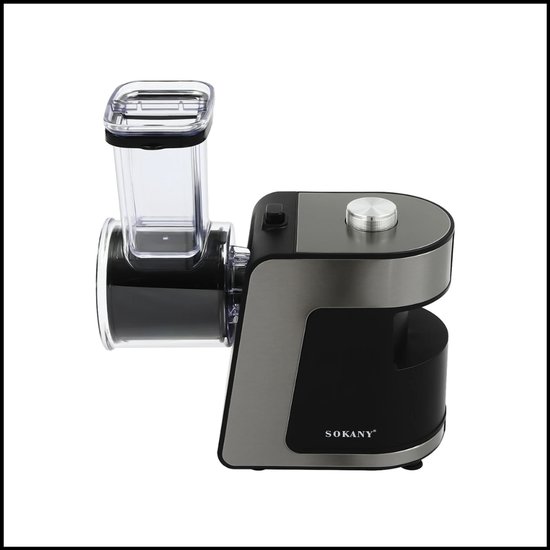 Elektrische Groentesnijder 1000 W – Keukenmachine met 10 Roestvrijstalen Messen – Spiraalsnijder voor Groenten en Fruit van Chef Select