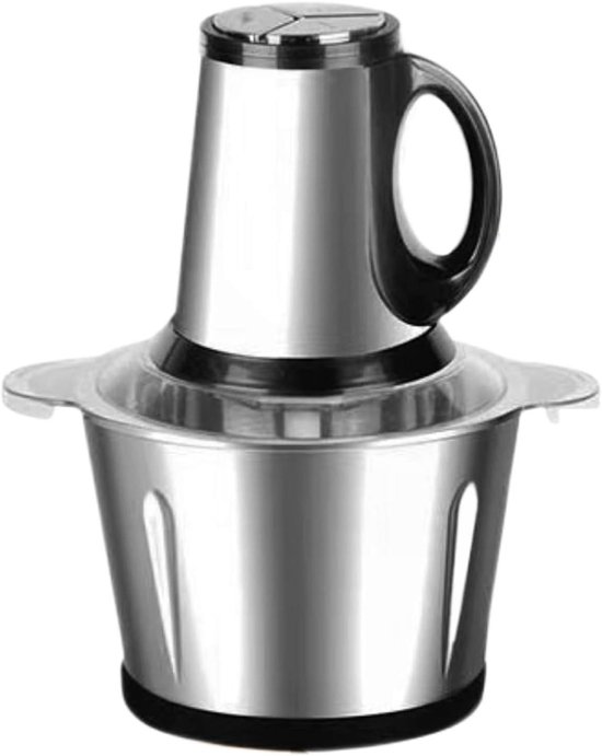 Elektrische groentesnijder, elektrische vleesmolens - Plantaardige plak en chopper - Roestvrijstalen schijfmixer gadgets voor knoflooksalade koken camping