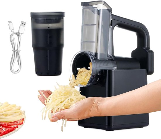 Elektrische Groentesnijder - Keukenmachine Hakselaar - Snel Salades Maken - Oplaadbaar Draadloos Gebruik - 23 x 195 cm van Merkloos