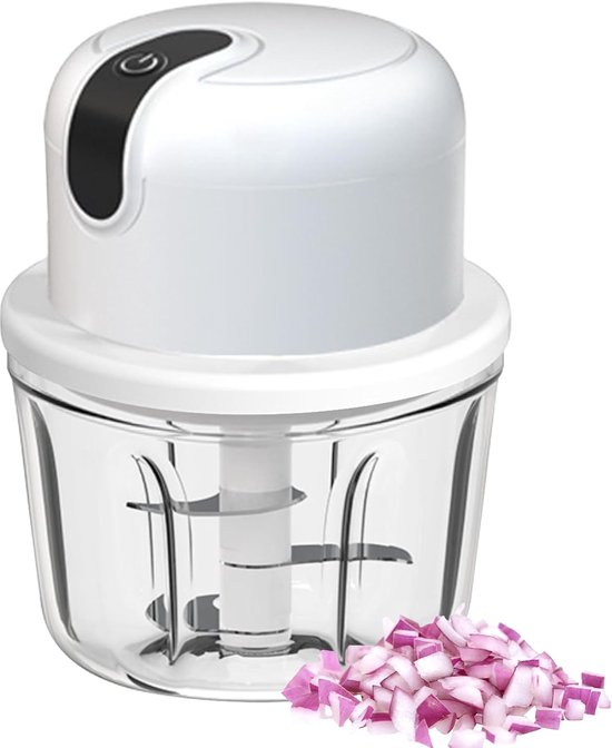 Elektrische hakmolen 350 ml - USB-oplaadbare uien- en notenvermaler
