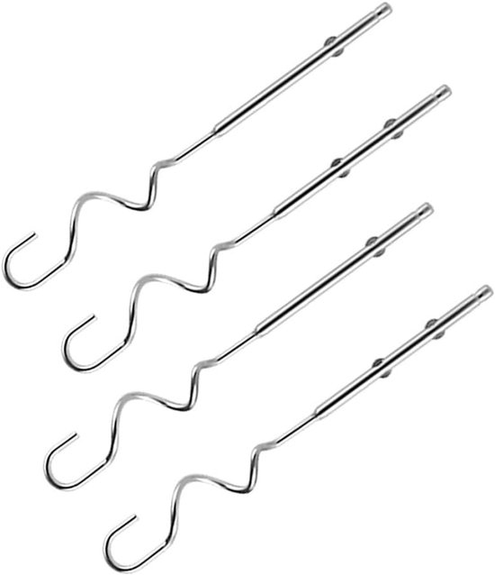 Elektrische Hand Mixer - Keuken Garde - Beslag Maken - 7 Snelheden Turbo Functie - 4 Stuks - Zilver