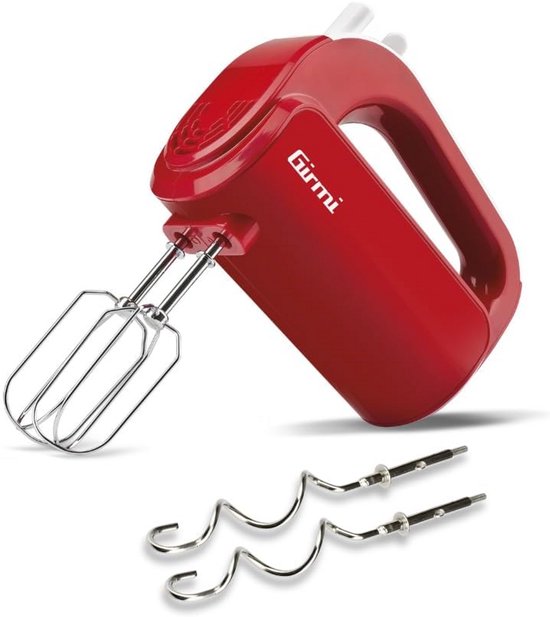 Elektrische Handmixer 170 W Rood met Turbo-functie en 5 Snelheden