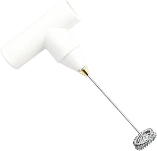 Elektrische Handmixer - Draadloze Blender Eierklopper - Keuken Melk Schuim - Krachtige Motor Snel Resultaat - 4x6x4 cm - Wit