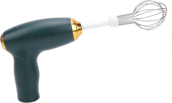 Elektrische Handmixer - Draadloze Garde Eierklopper - Mengen en Bakken - USB Oplaadbaar - 17x13x5 cm - Groen