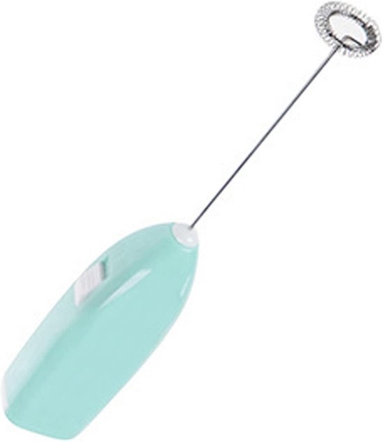 Elektrische Handmixer - Draadloze Mixer - Koffie Melk Mengen - Compact Batterijvoeding - 8x1.4 Inch - Blauw