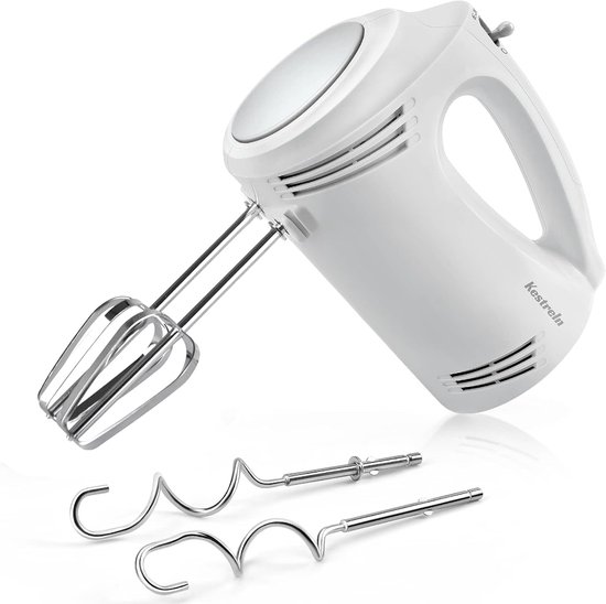 Elektrische Handmixer - Keukenmixer - Bakken en Koken - Lichtgewicht Design - 196 x 158 x 103 cm - Wit van Merkloos