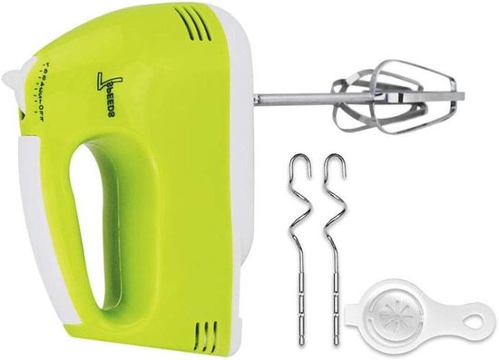 Elektrische Handmixer - Keukenmixer - Beslag Maken - 7 Snelheden - 18x7x11 cm - Wit