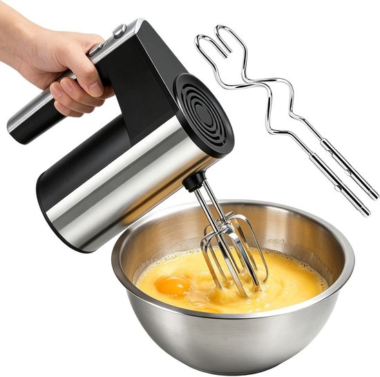 Elektrische Handmixer - Keukenmixer Beslagmixer - Bakken Cakes Maken - Met Eiwitkloppers Deeghaken - 95D x 175B x 95H cm