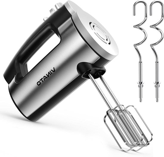 Elektrische Handmixer - Keukenmixer Deegmixer - Gebak Maken - Krachtige 300W Motor - 19 x 9 x 14 cm - Wit