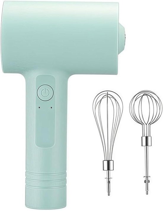 Elektrische Handmixer - Keukenmixer Draadloos - Bakken en Maken - Snel Wisselende Kopper - 17 x 9.5 x 6 cm