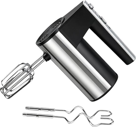 Elektrische handmixer - Keukenmixer eiermixer - Culinaire bereidingen - Vijf snelheidsniveaus - 9.5 x 17.5 x 9.5 cm - Meerkleurig
