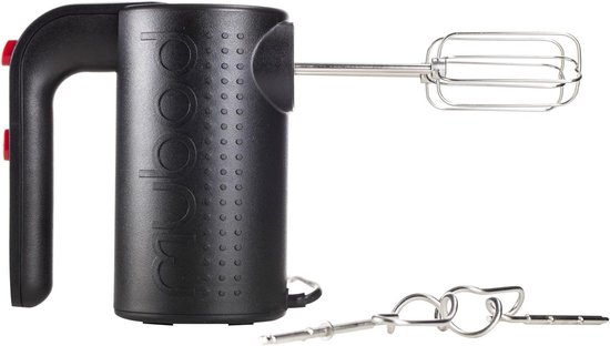 Elektrische Handmixer - Keukenmixer Klopper - Beslag Maken - Stabiele Werkbladstand - 5 Snelheden - Zwart