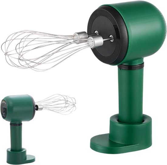 Elektrische Handmixer - Keukenmixer Oplaadbaar - Beslag en Room Mixen - Dubbele Deegklopper - 9.5 x 10 x 9.5 cm