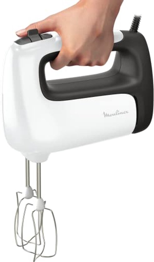 Elektrische Handmixer met 500 W, 5 Snelheden en Turbo-instelling - Ideaal voor Lichte en Dikke Bereidingen