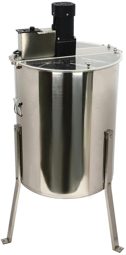 Elektrische Honing Extractie - Honing Centrifuge - Honing Verwerken - 8 Frames Capaciteit - 47x60cm Vat - Zilver
