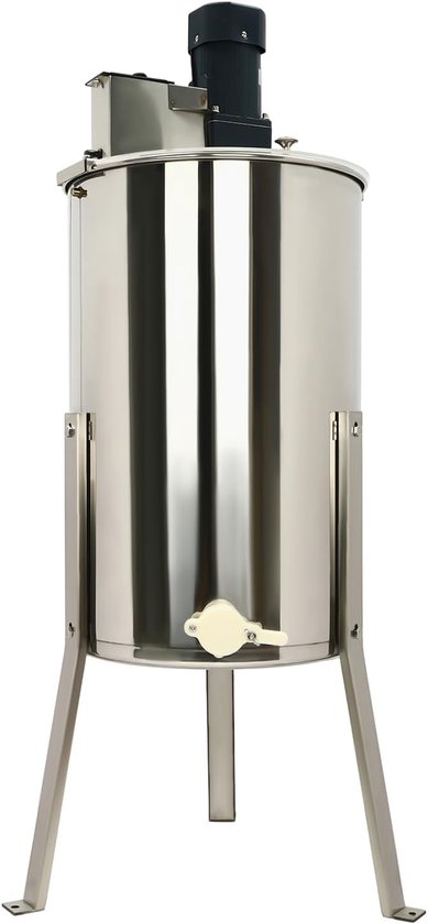 Elektrische Honingcentrifuge - Bijenteelt Afscheider - Honing Productie - Tijdbesparend Efficiënt - 38x60cm Vat - Zilverkleurig