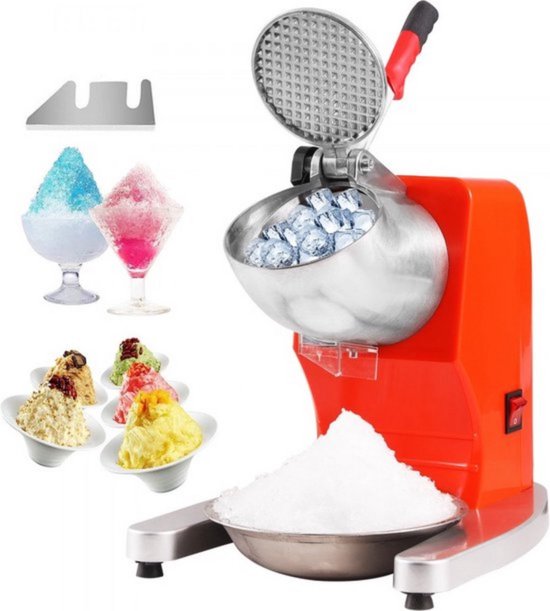 Elektrische ice crusher - 100KG/u - IJsbreker Machine - Ijscrushers - Ijsvergruizer - Slush puppy - Icebreaker - Incl. Extra Messen van Tido Nederland