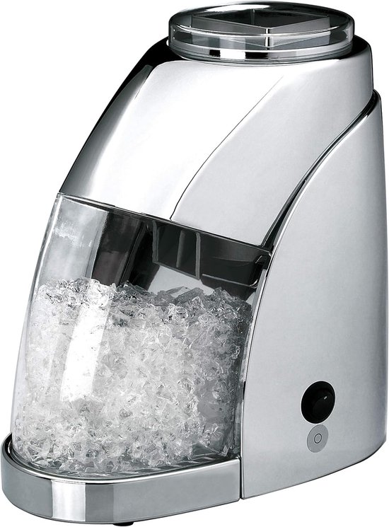 Elektrische IJsbreker - Crushed Ice Maker - Cocktail Bereiding - Krachtige 100 Watt Motor - 15x24x24 cm - Zilver