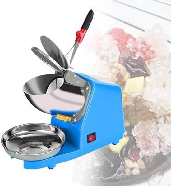 Elektrische Ijsbreker - IJsscheerapparaat - Drankjes Maken - Dubbele Messen - 85 kg/uur - Zilver