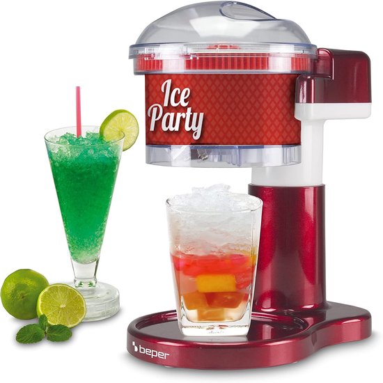 Elektrische ijscrusher 30W – Ice Crusher machine met RVS messen, veiligheidsvergrendeling, voor slush en cocktails