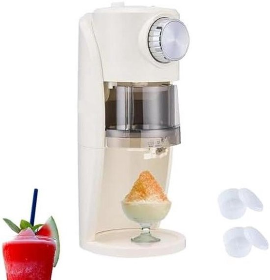 Elektrische IJscrusher - Schaafmachine IJs - Drankjes Desserts - Instelbare Textuur - 40 cm Hoog - Zwart