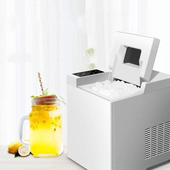 Elektrische ijsmaker - Huishoudelijke machine - Snel ijs maken - Automatische zelfreiniging - 24x26x29 cm van Merkloos
