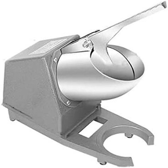 Elektrische Ijsmaker - Scheerapparaat IJsmachine - Cocktails Maken - Roestvrij Staal Messen - 40x34x14cm - Zilver