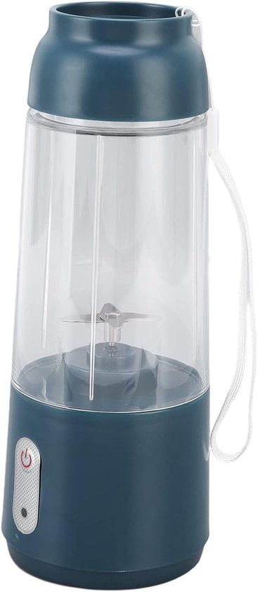 Elektrische Juicer-beker, USB Vruchtensap Mixer 300ML, Mini Draagbare Oplaadbare Sapcentrifuge Ijs Smoothie Travel Blender Mixer Machine Met Zelfreinigende Voor Sport Office(Donkergroen) van Merkloos