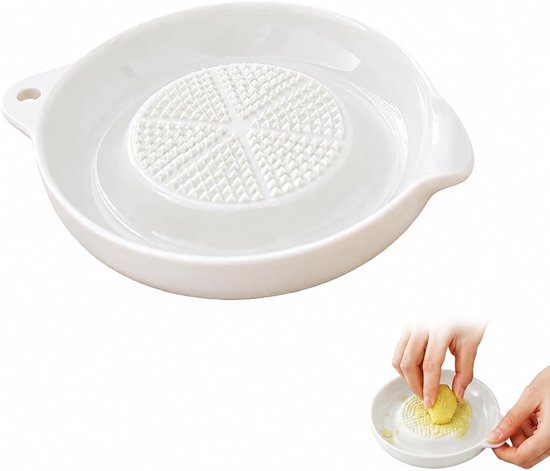 Elektrische kaasrasp - Wit - 11 x 9,2 cm - Keramisch materiaal - Voor dagelijks keukengebruik