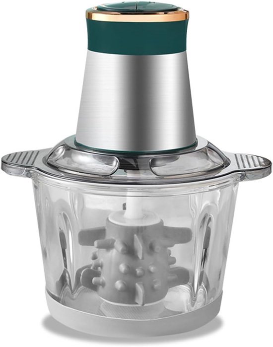 Elektrische Keukenmachine - Multifunctionele Hulp - Eten Bereiden - Krachtige 500W Motor - 3L Kom - Zilver