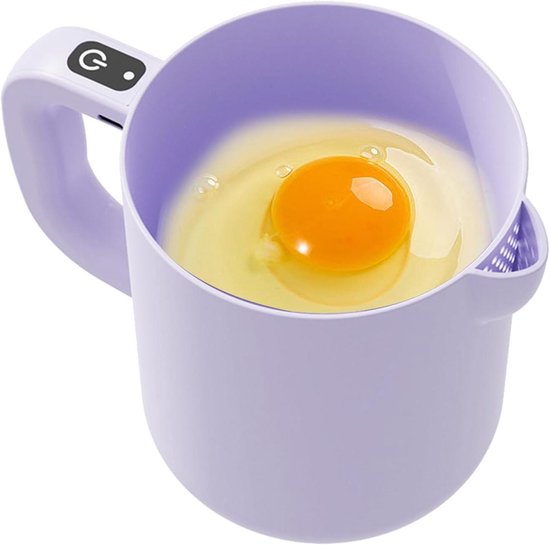 Elektrische Keukenmixer - Eierklopper Roomklopper - Bakken en Mixen - Zelfreinigend Systeem - 1 Liter Capaciteit - Paars