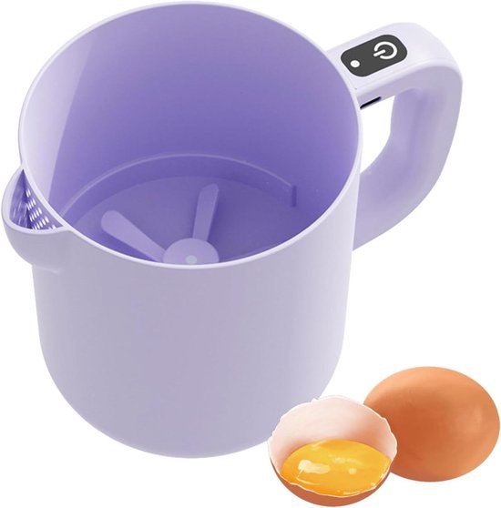 Elektrische Keukenmixer - Roomklopper Garde - Bakken en Mixen - Zelfreinigend Systeem - 1 Liter Capaciteit - Paars