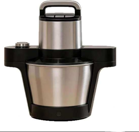 Elektrische klopmachine - Keukenapparaat - Maaltijden Bereiden - Automatische kook- en hakfunctie - 6 liter - Zilver