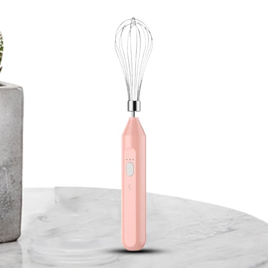 Elektrische Klopper - Handmixer - Drankjes Bereiden - Drie Snelheden - 800mAh Batterij - Roze