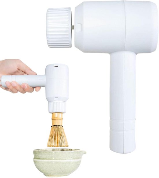 Elektrische Klopper - Handmixer Schuimklopper - Dranken Mengen - Snel Mixen 10 Seconden - 20.5x13cm - Wit