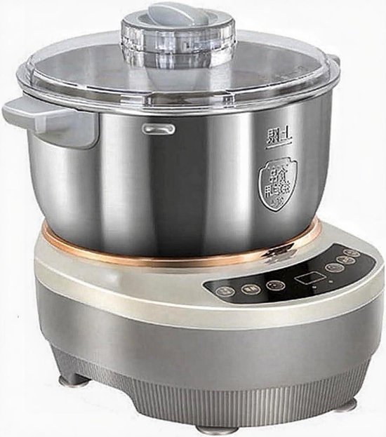 Elektrische Kneedmachine - Deegmixer Bakken - Zelf Bakken - Intelligent Kneedprogramma - 5 Liter Capaciteit - Zilver